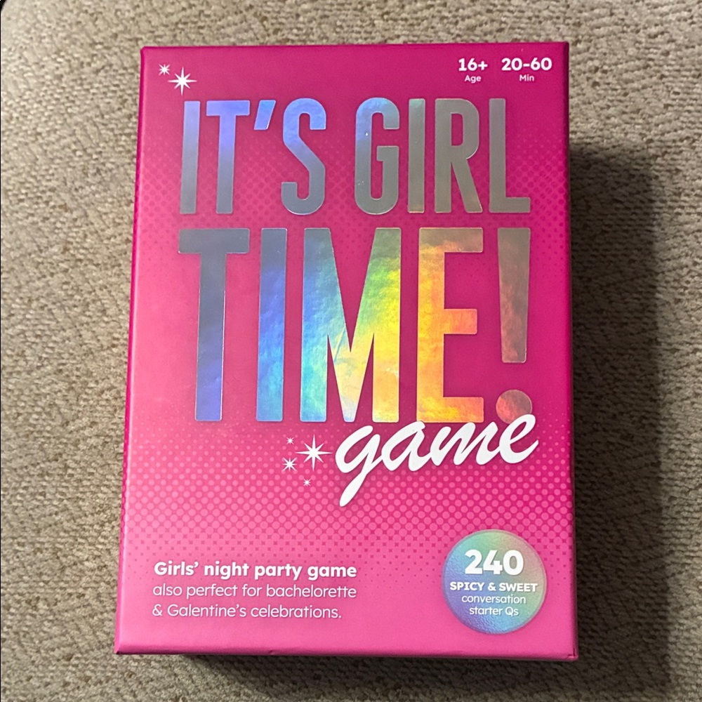 It's Girl Time! Party Game - Pink